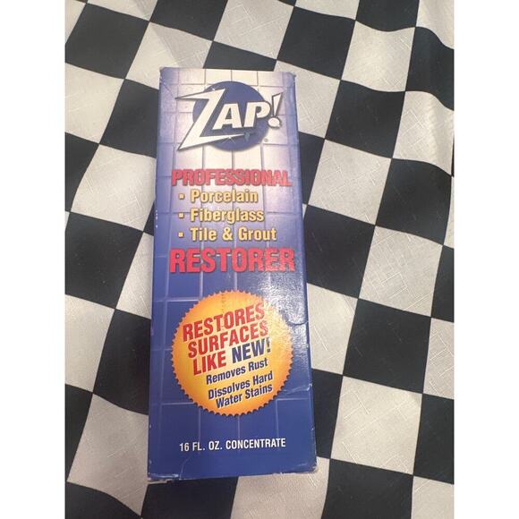 ZAP! 16 oz Professional Restorer for Porcelain Fiberglass Tile Grout NEW IN BOX - Picture 1 of 6